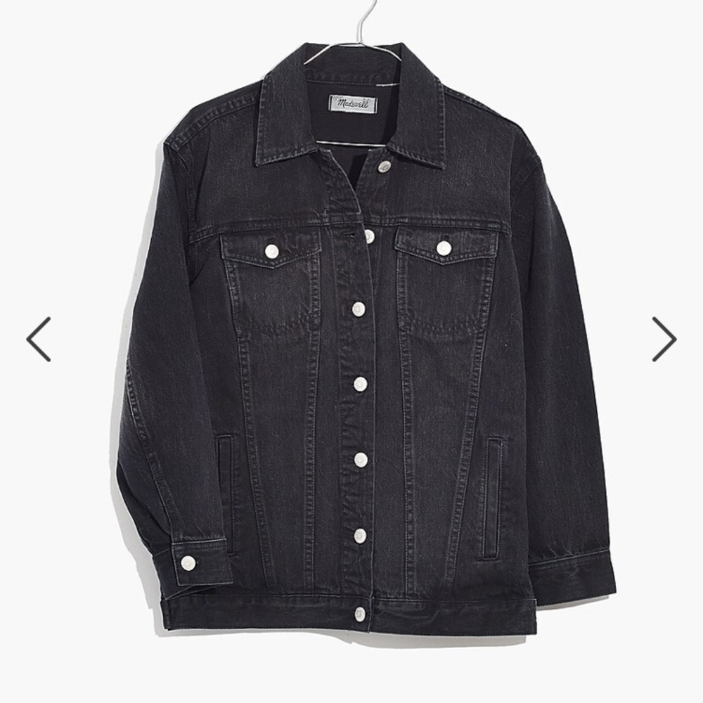 Madewell Oversized Denim Jacket XS Black